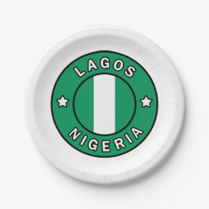 Lagos Nigeria Pappteller