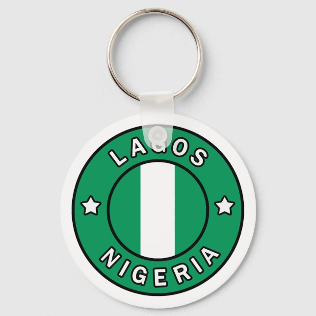 Lagos Nigeria Schlüsselanhänger (Vorderseite)
