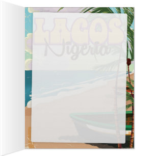 Lagos, Nigeria Vintage-Reiseplakat