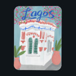 Lagos Portugal Quiosque Algarve Niedliche Handwerk Magnet<br><div class="desc">Fügen Sie Ihren eigenen Text zu diesem Magneten mit einer charmanten Illustration eines charmanten Kiosks in Lagos Algarve Portugal. Ich hoffe,  Sie mögen dieses zeichn,  ich habe es für Sie erstellt! Karo aus meinem Shop für mehr oder lass mir wissen,  wenn Sie etwas Angewohntes wollen!</div>