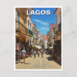 Lagos Portugal Travel Postkarte