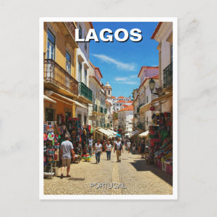 Lagos Portugal Travel Postkarte