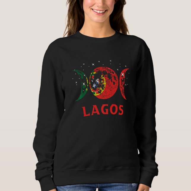Lagos Portuguese City Retro Portugal Flag   Sweatshirt (Vorderseite)