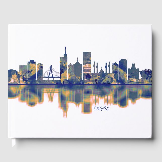 Lagos Skyline Gästebuch (Vorderseite)