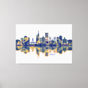Lagos Skyline Leinwanddruck