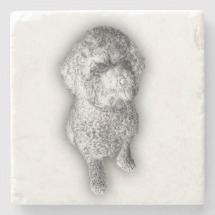 Lagotto Linien – Kunsthandwerk-Unterlage für den K Steinuntersetzer
