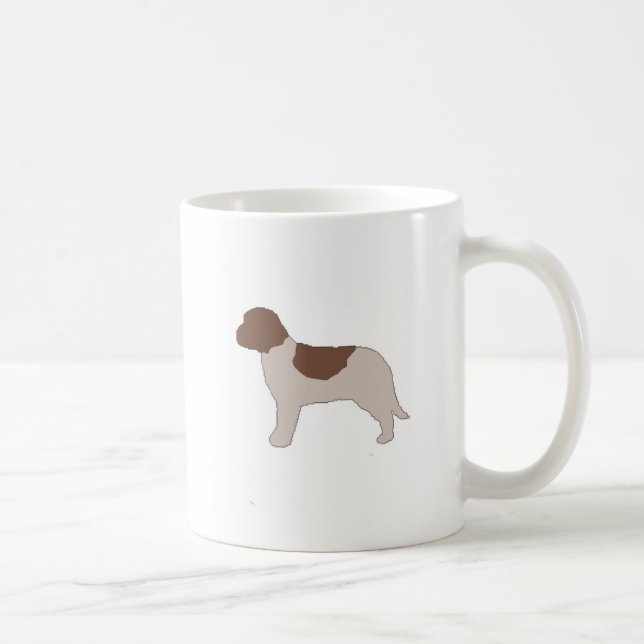 Lagotto Romagnolo FarbSilhouette Kaffeetasse (Rechts)
