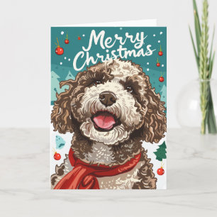 Lagotto Romagnolo Frohe Weihnachten Personalisiert
