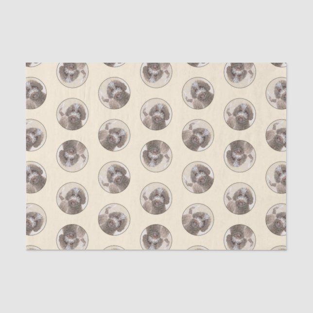 Lagotto Romagnolo Malerei Niedlich Original Hunde  Seidenpapier (Vorderseite)