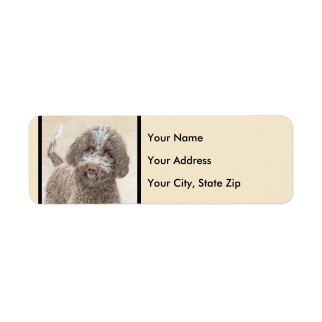 Lagotto Romagnolo Malerei - Niedliche Original Dog (Vorne)