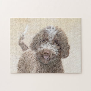 Lagotto Romagnolo Malerei - Niedliche Original Dog