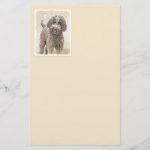 Lagotto Romagnolo Malerei - Niedliche Original Dog Briefpapier