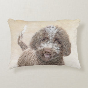 Lagotto Romagnolo Malerei - Niedliche Original Dog Dekokissen