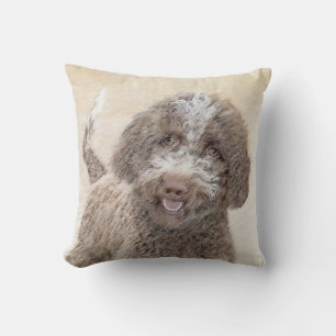 Lagotto Romagnolo Malerei - Niedliche Original Dog Kissen