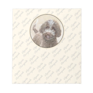 Lagotto Romagnolo Malerei - Niedliche Original Dog Notizblock