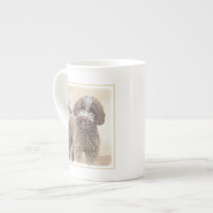 Lagotto Romagnolo Malerei - Niedliche Original Dog Prozellantasse