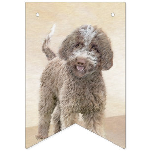 Lagotto Romagnolo Malerei - Niedliche Original Dog Wimpelkette