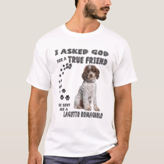 Lagotto Romagnolo Sprichwort Mama Vater Print, Ita T-Shirt
