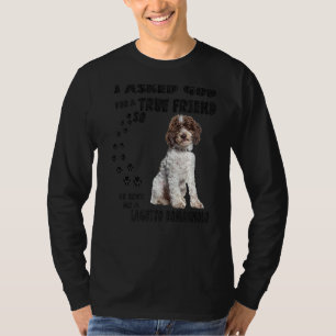 Lagotto Romagnolo Sprichwort Mama Vater Print Ital T-Shirt