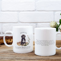 Lagotto Romagnolo Watercolor Dog | Monogramm