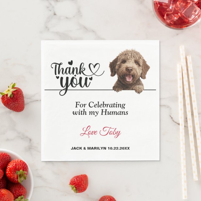 Lagotto Romagnoto Dog Paper Napkin Serviette (Beispiel)
