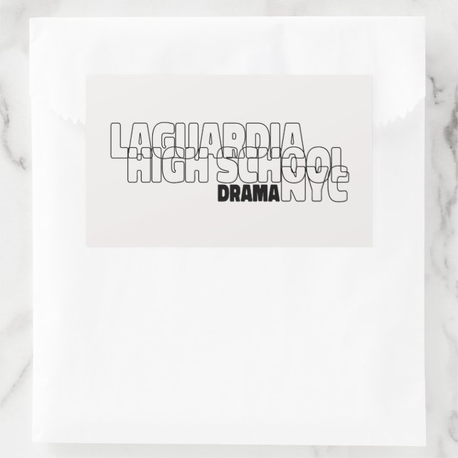LaGuardia High School - Drama - Aufkleber (Tasche)