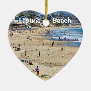 Laguna Beach 2 Side Holiday Herzlich Willkommen Keramikornament