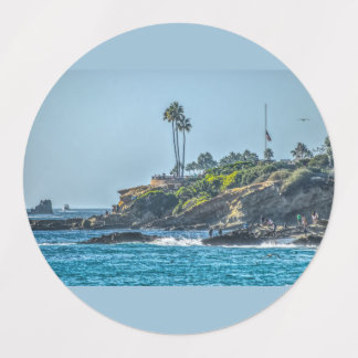 Laguna Beach Adhesive Circle Etiketten
