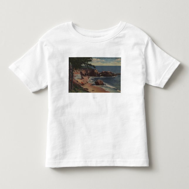Laguna Beach, CA - geschützte Bucht auf Küste Kleinkind T-shirt (Vorderseite)