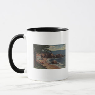 Laguna Beach, CA - geschützte Bucht auf Küste Tasse
