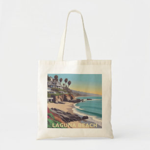 Laguna Beach California Grafische Kunst Retro Insp Tragetasche