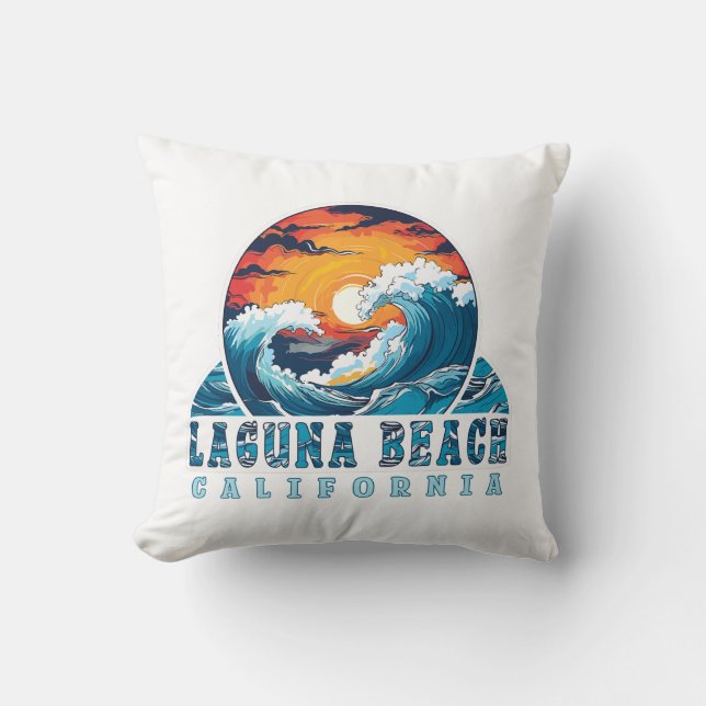 Laguna Beach California Kissen (Vorderseite)