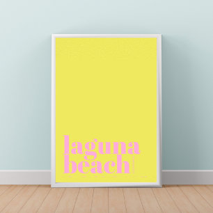 Laguna Beach California modernes Stadtplakat Poster