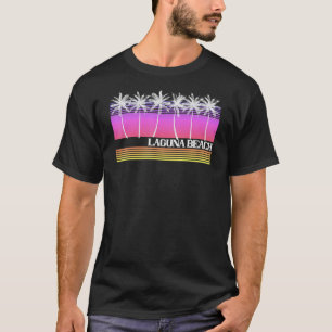 Laguna Beach California Retro Vintag Beach Sunset T-Shirt
