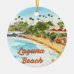 Laguna Beach California Schmuck Keramik Ornament