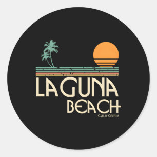 Laguna Beach California Surf Runder Aufkleber