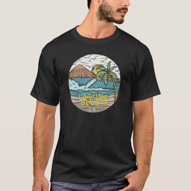 Laguna Beach California Vintag T-Shirt (Vorderseite)
