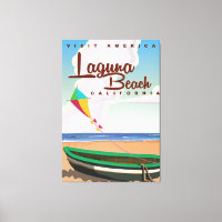 Laguna Beach California Vintage Travel Poster