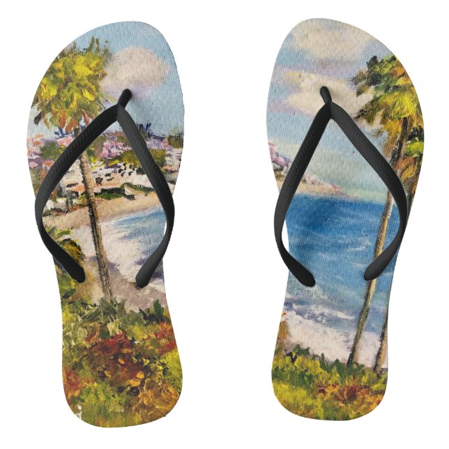Laguna Beach Coastal, Pair of Flip Flops (Fußbett)