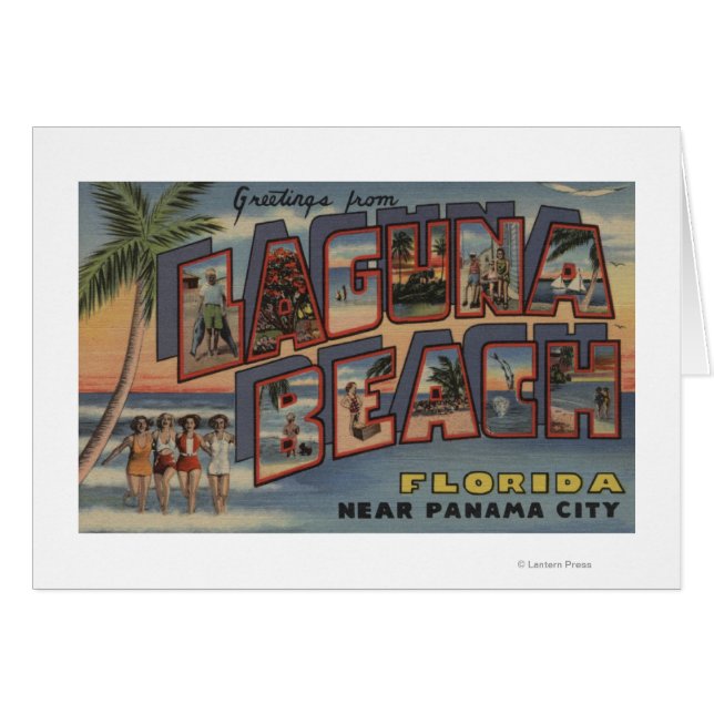 Laguna Beach, Floride - Scènes aux grandes lettres (Devant horizontal)