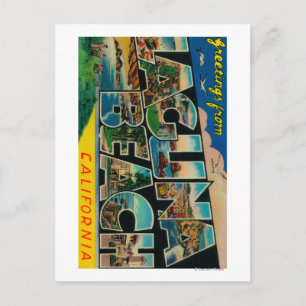 Laguna Beach, Kalifornien - Große Briefmarkenszene Postkarte