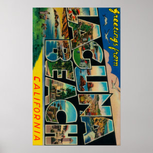 Laguna Beach, Kalifornien - große Buchstabe-Szene Poster