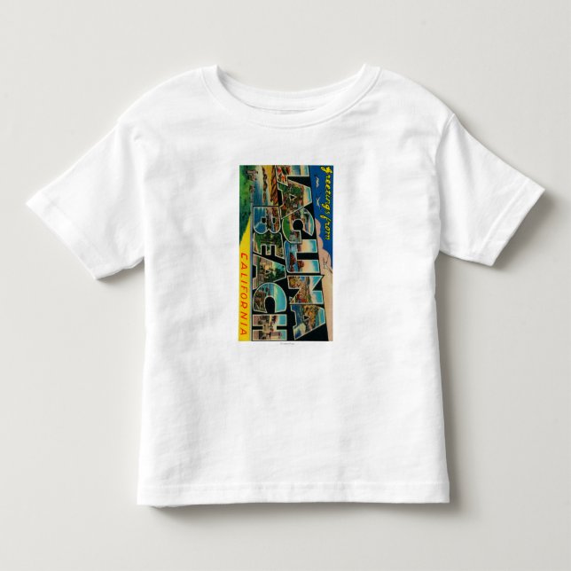 Laguna Beach, Kalifornien - große Buchstabe-Szenen Kleinkind T-shirt (Vorderseite)