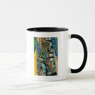Laguna Beach, Kalifornien - große Buchstabe-Szenen Tasse