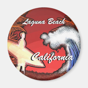 Laguna Beach-Kalifornien-Surfer bewegt Magnet