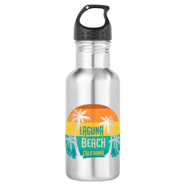 Laguna Beach Retro Edelstahlflasche (Vorderseite)