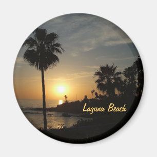 Laguna Beach Sonnenuntergangspalmagnet Magnet