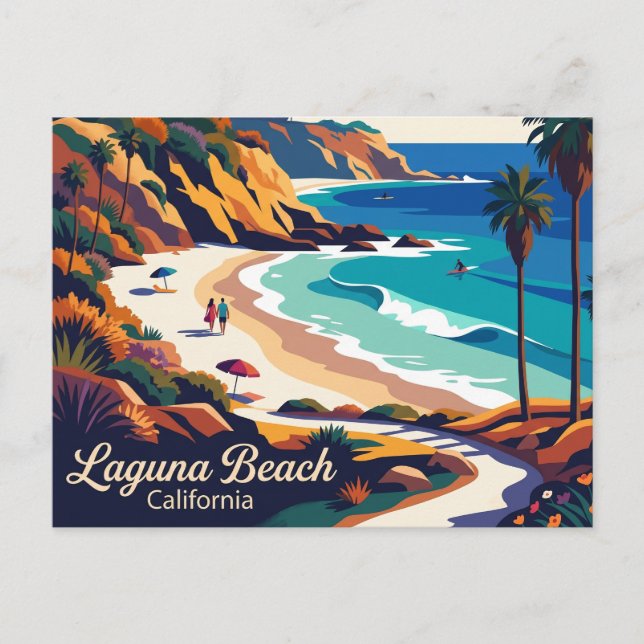 Laguna Beach USA Postkarte (Vorderseite)
