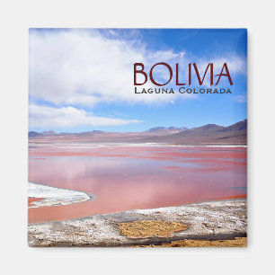 Laguna Colorada en Bolivie aimant texte