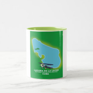 Laguna de la Leche Cuba Seeblick Zweifarbige Tasse